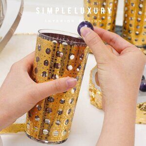 Vintage Culver 22K Gold “Cannella” Pattern Highball Glasses Sold Individually